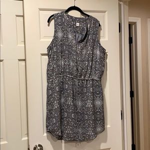 Gap sleeveless, drawstring dress XL